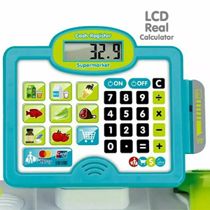 اسباب بازی صندوق فروشگاهی کودک سبز supermarket cashier toys BSCI Five Star_اسباب بازی